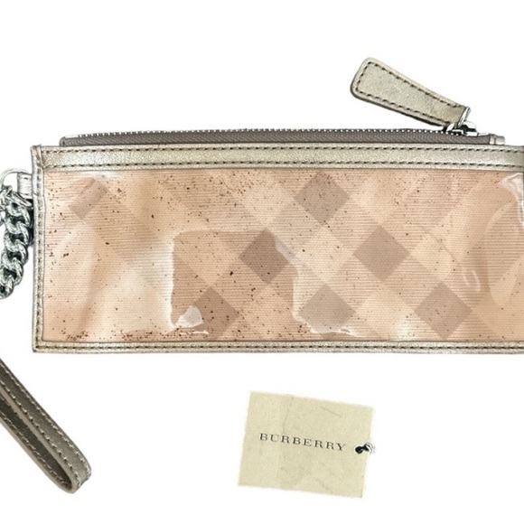 Additional photos for mini Authentic Burberry pink wristlet. - Picture 2 of 12